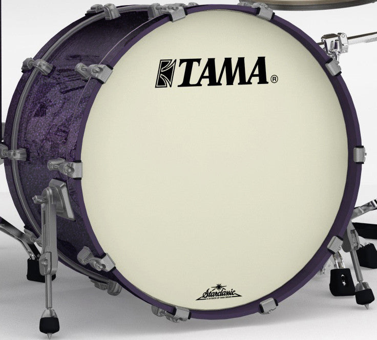 TAMA Starclassic Maple Lacquer Bass Drum 22" x 18" - Deeper Purple/Black Nickel HW/with Mount