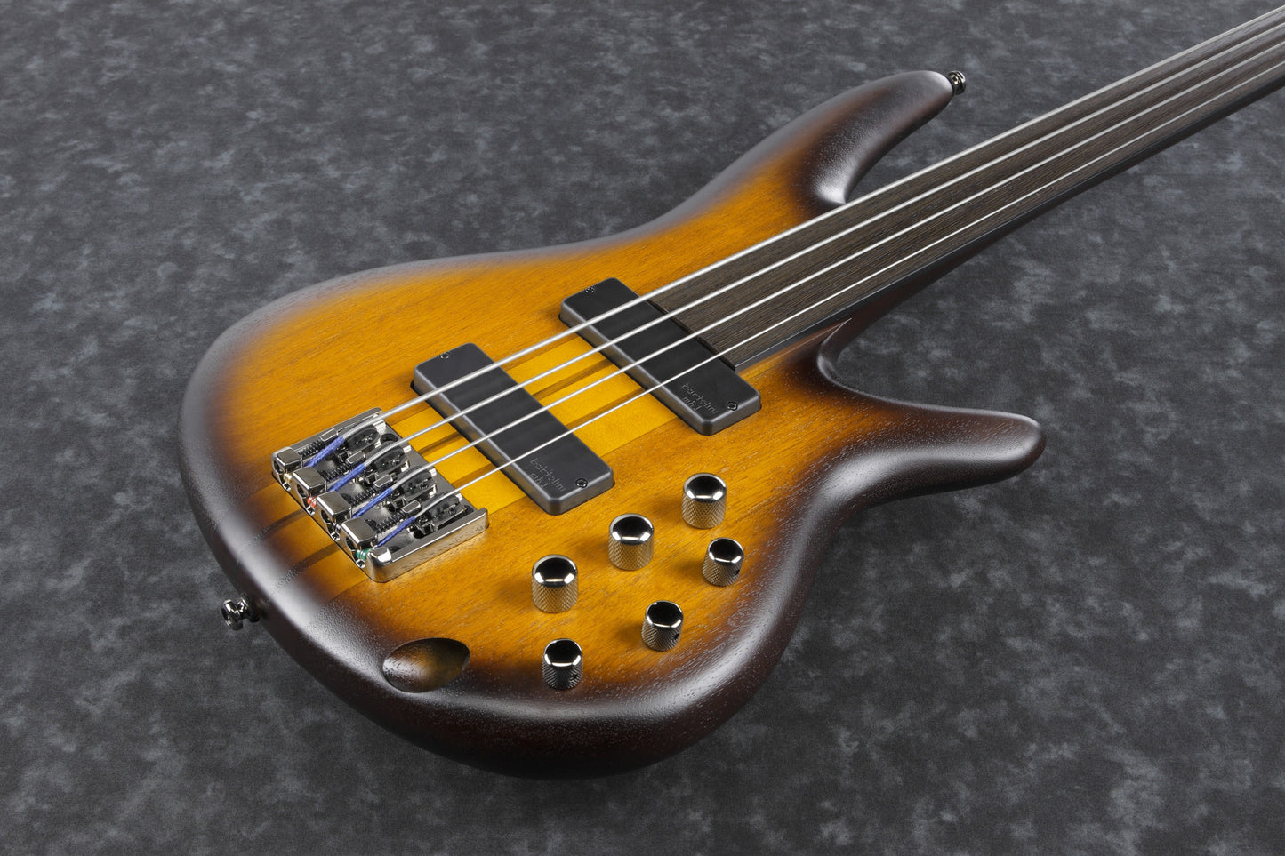 IBANEZ Bass Workshop E-Bass Fretless 4 String - Brown Burst Flat