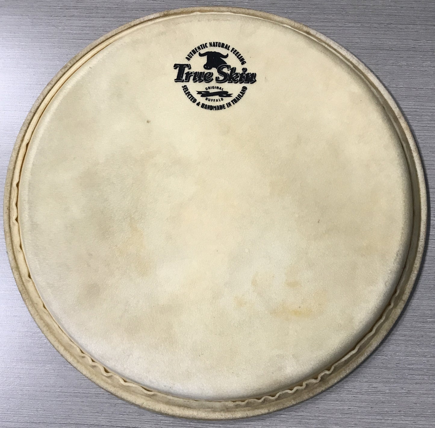 MEINL Percussion Head 12 1/2" for CS-WCO, WCO Meinl White True Skin Buffalo TTR Drum Hoop - True Skin Head