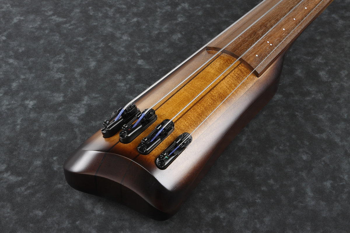 IBANEZ Bass Workshop Upright Bass 4-String - Mahagony Oil Burst + Gig Bag & Roadpro Stand