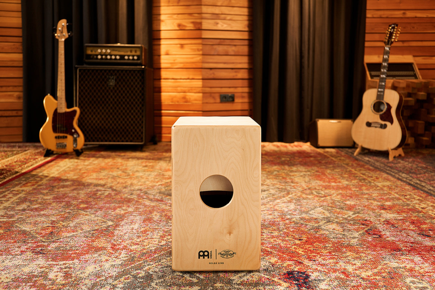 MEINL Percussion Artisan Edition Series String Cajon Soleá Line - Espresso Burst