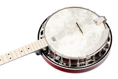 ORTEGA Falcon Series Banjo 5 String - Maple Fire Red + Bag