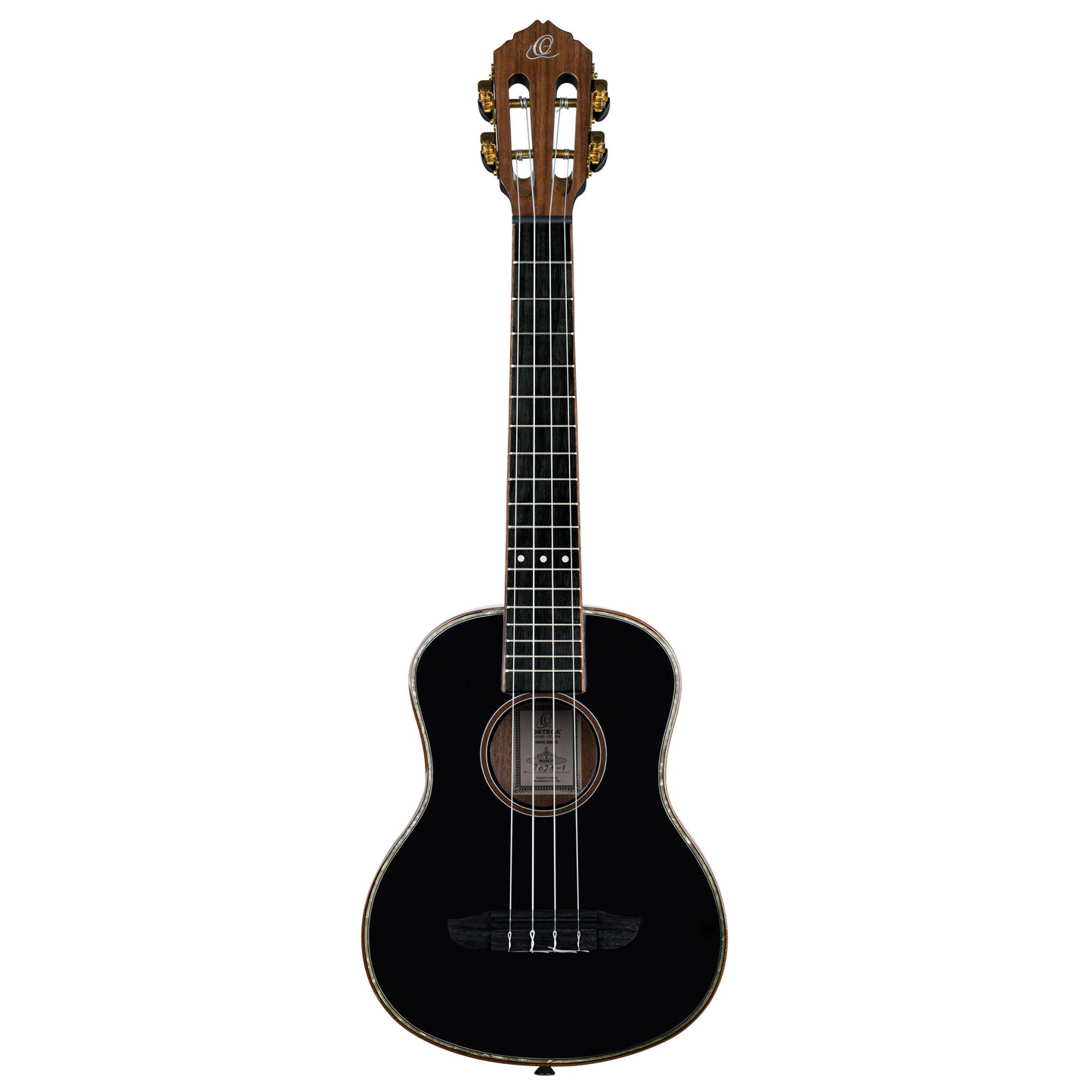 ORTEGA Onyx Serie Tenor Ukulele 4 String - Spruce / Mahogany Black + Bag