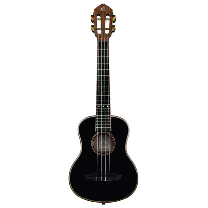 ORTEGA Onyx Serie Tenor Ukulele 4 String - Spruce / Mahogany Black + Bag