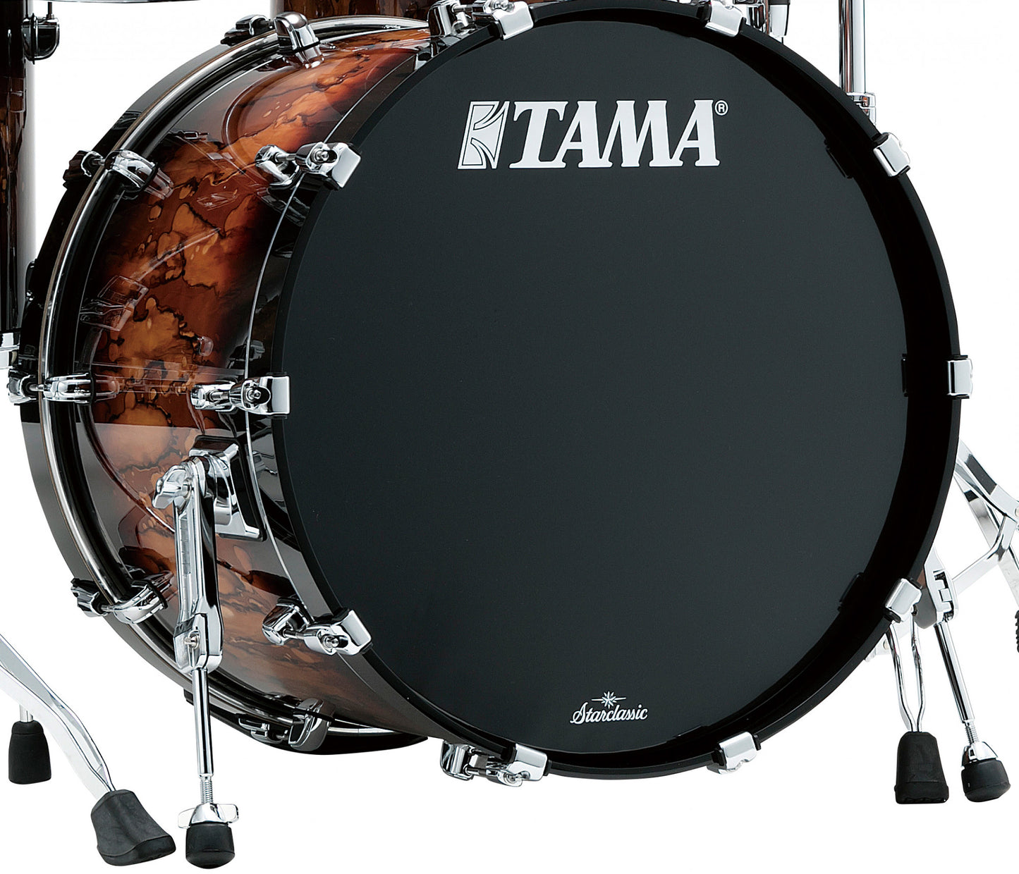 TAMA Starclassic Walnut/Birch Lacquer Bass Drum 22" x 16" - Molten Brown Burst/Chrom HW/ohne Tom Halter