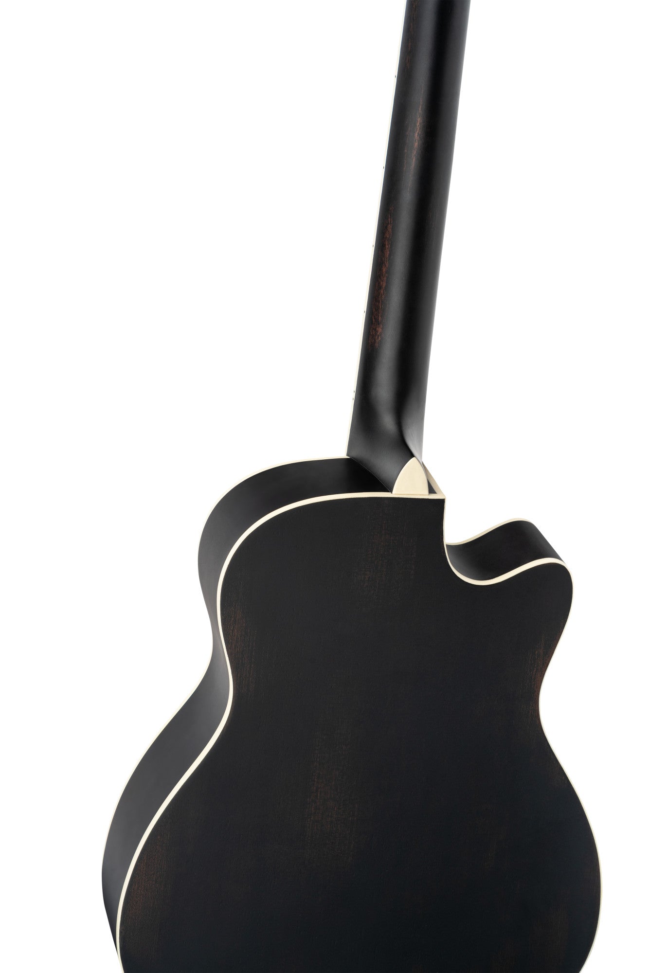 ORTEGA Americana Series Resonatorgitarre 6 String Lefty - Distressed Black / Antique Brass HW