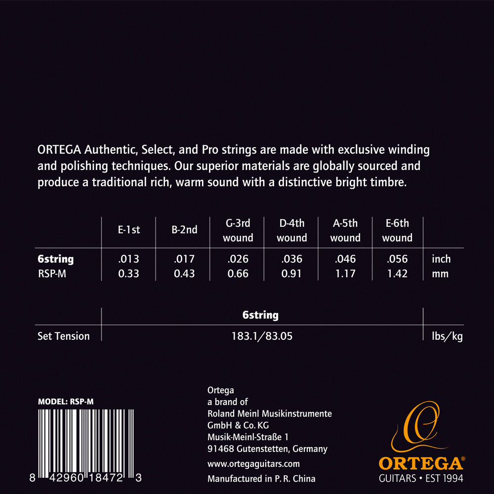 ORTEGA Custom Made Strings Pro Resonator Guitar String Set