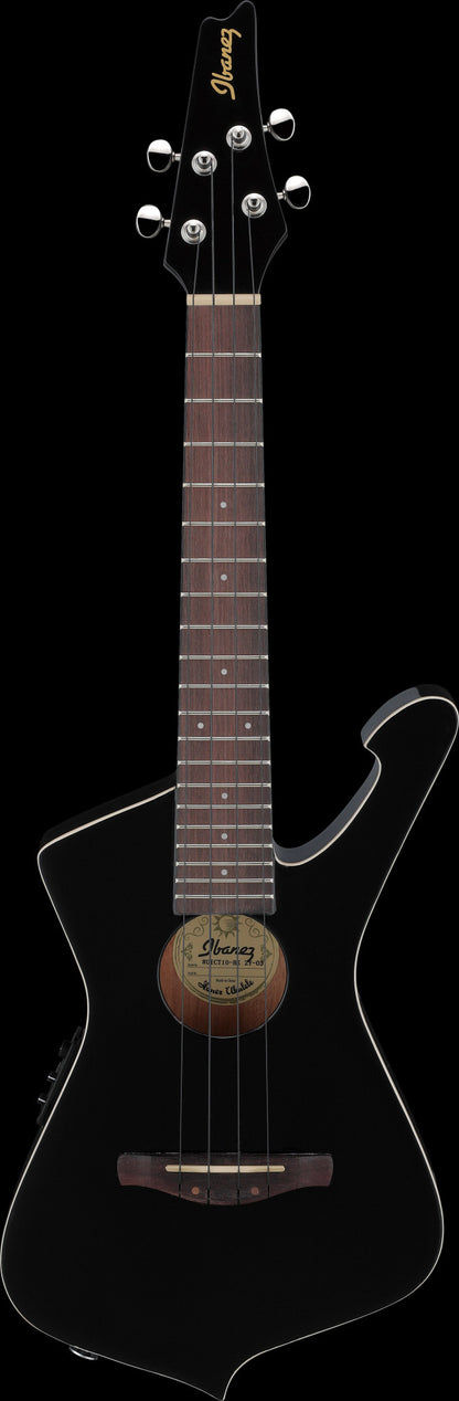IBANEZ Iceman Tenor Ukulele 4-String - Black High Gloss + Gigbag