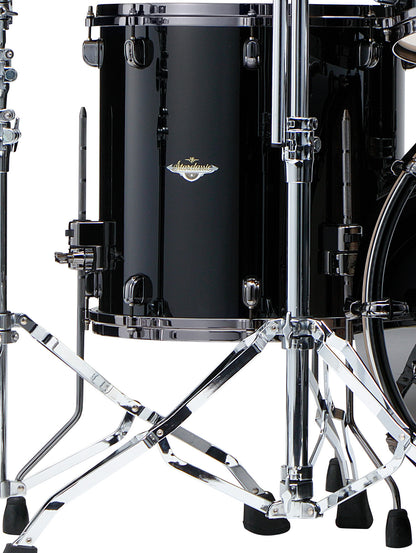 TAMA Starclassic Maple Lacquer Floor Tom 14" x 14" - Piano Black/Black Nickel HW