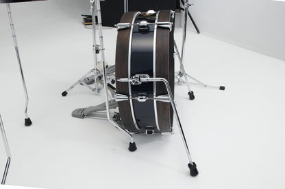 TAMA Club-Jam Pancake Bass Drum 18" x 4"- Hairline Black/Chrome HW
