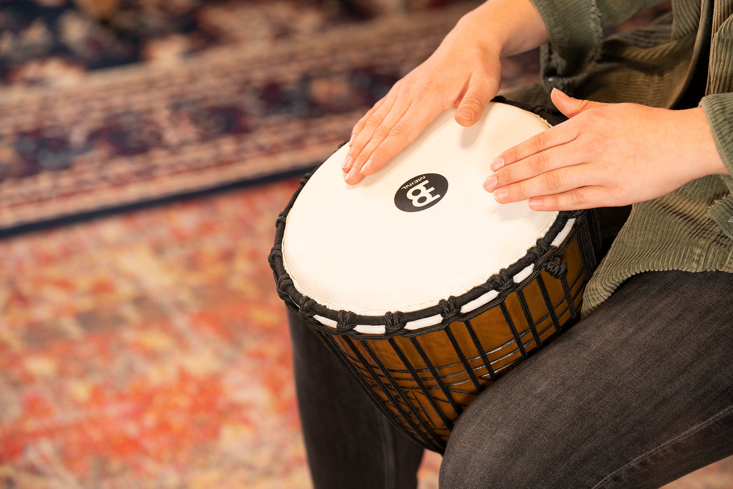 MEINL Percussion Headliner Rope Tuned Artifact Series Djembe - 10"