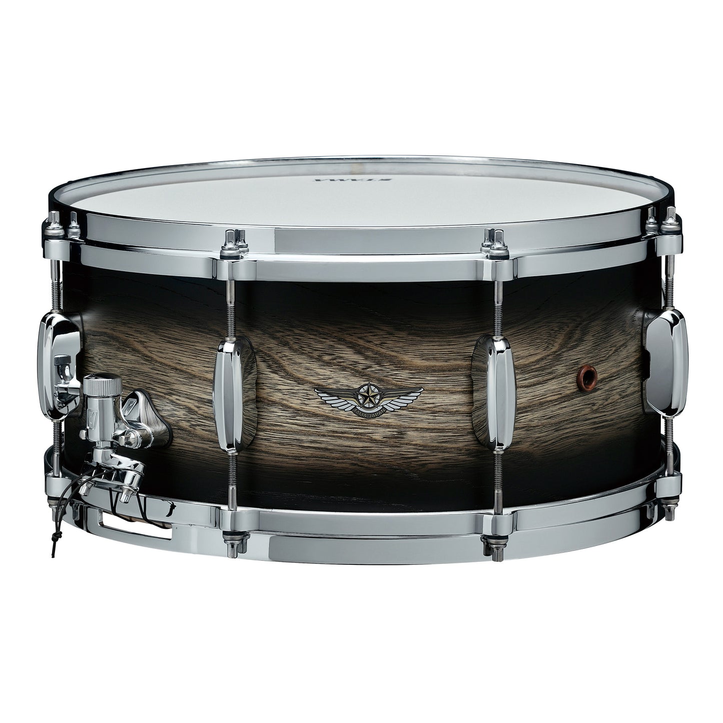 TAMA STAR Walnut Snaredrum 14" x 5,5" - Satin Black Japanese Sen Burst/Chrom HW