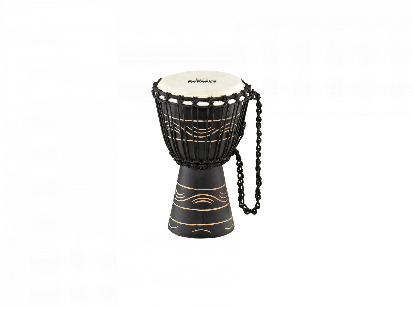 NINO Percussion Moon Rhythm Series Original African Style Rope Tuned Wood Djembe - 7"