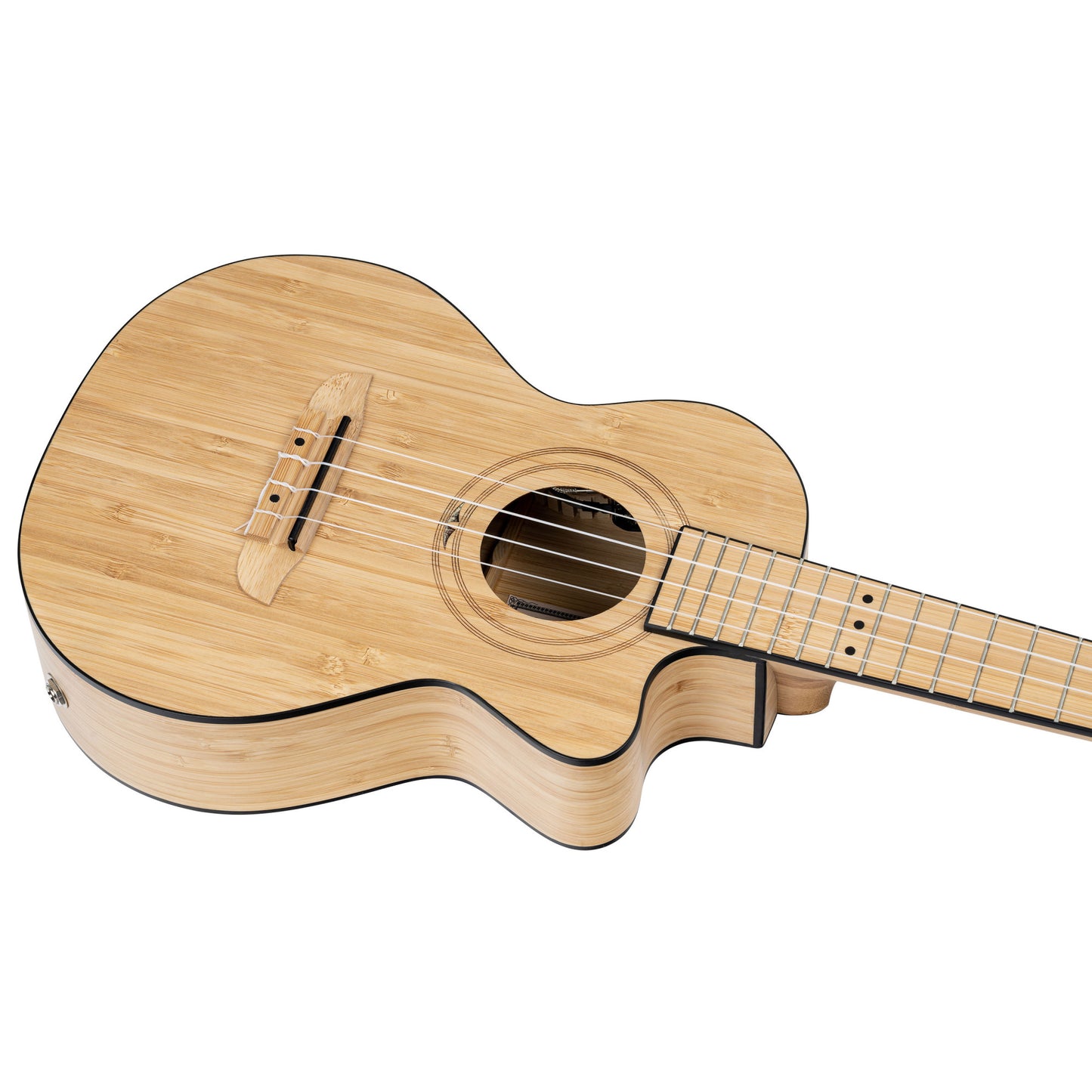 ORTEGA Bamboo Series Tenor Ukulele 4 String - Solid Bamboo Natural + Bag