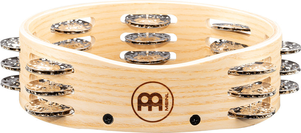 MEINL Percussion Artisan Edition Series Triple-Row Wood Tambourine - 8"