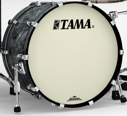 TAMA Starclassic Maple Duracover Wrap Bass Drum 22" x 18" - Charcoal Swirl/Chrome HW/without Mount
