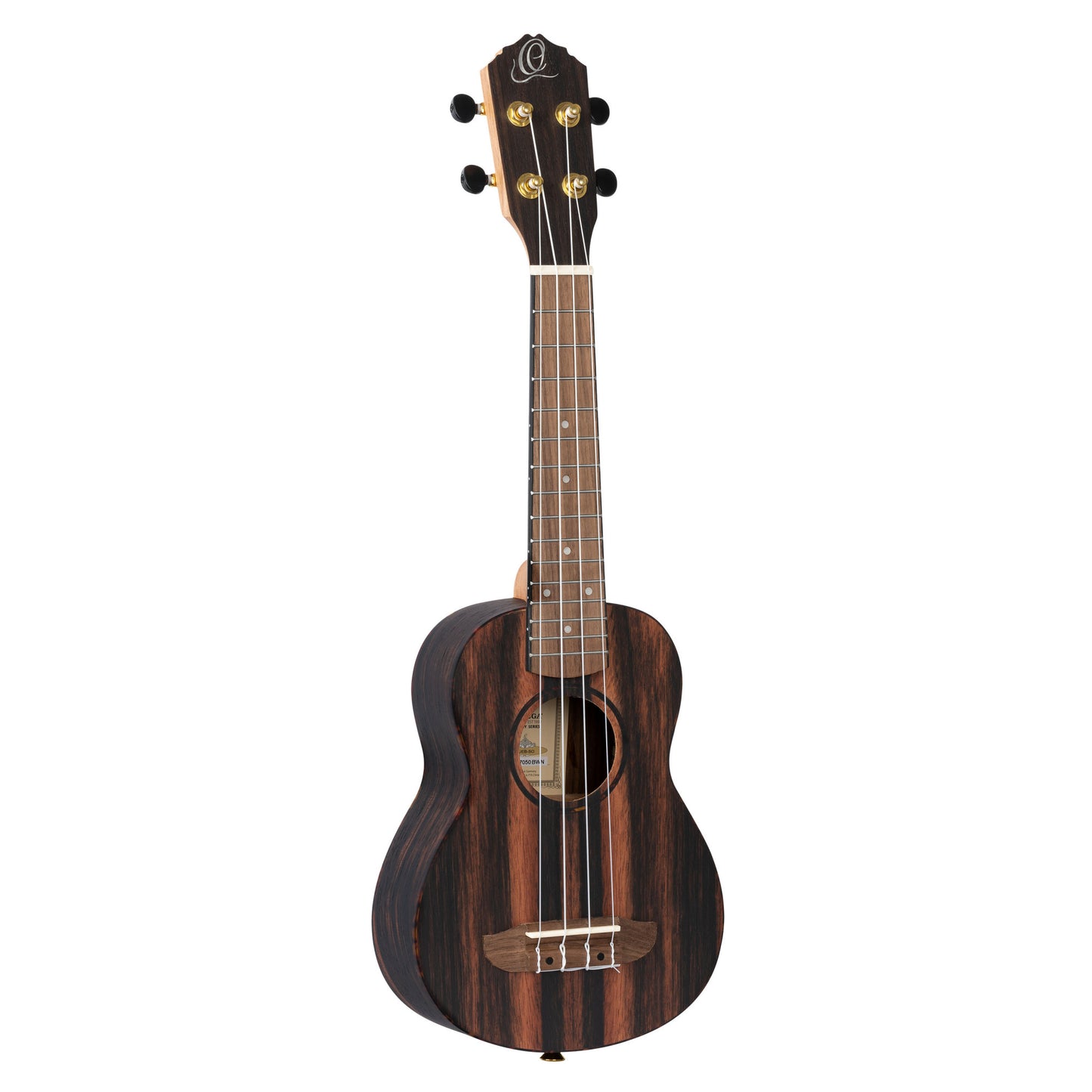 ORTEGA Timber Serie Sopran Ukulele 4 String - Ebony Natural + Bag