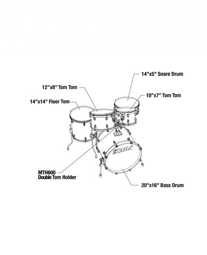 TAMA Superstar Classic Shell Kit 5 teilig - Indigo Sparkle/Chrom HW