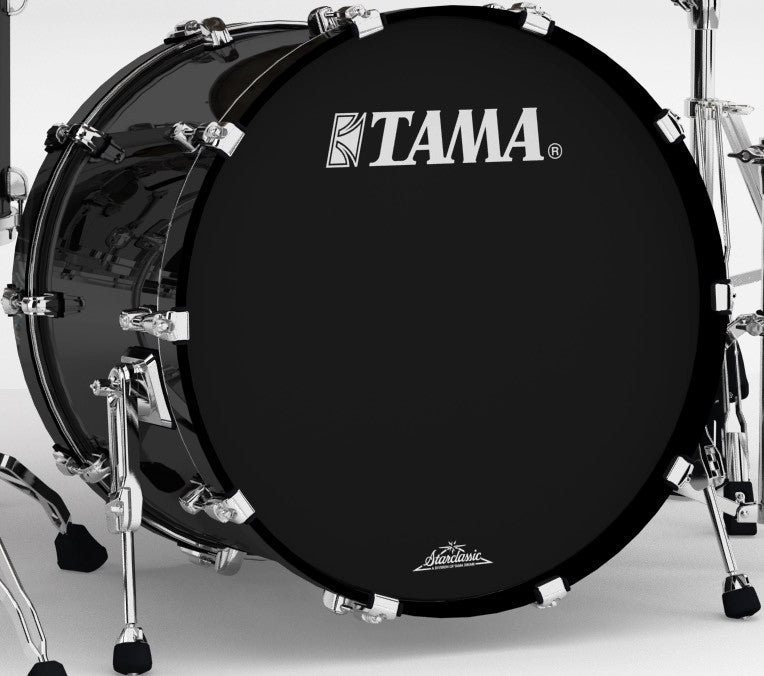 TAMA Starclassic Walnut/Birch Lacquer Bass Drum 22" x 16" - Piano Black/Chrom HW/ohne Tom Halter