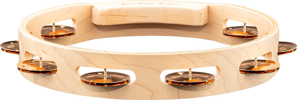 MEINL Percussion Artisan Edition Series Single-Row Wood Tambourine - 10"
