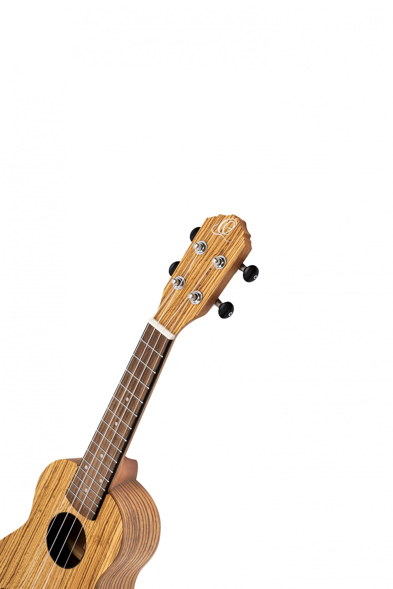 ORTEGA Timber Series Soprano Ukulele 4 String - Zebrawood Natural + Bag