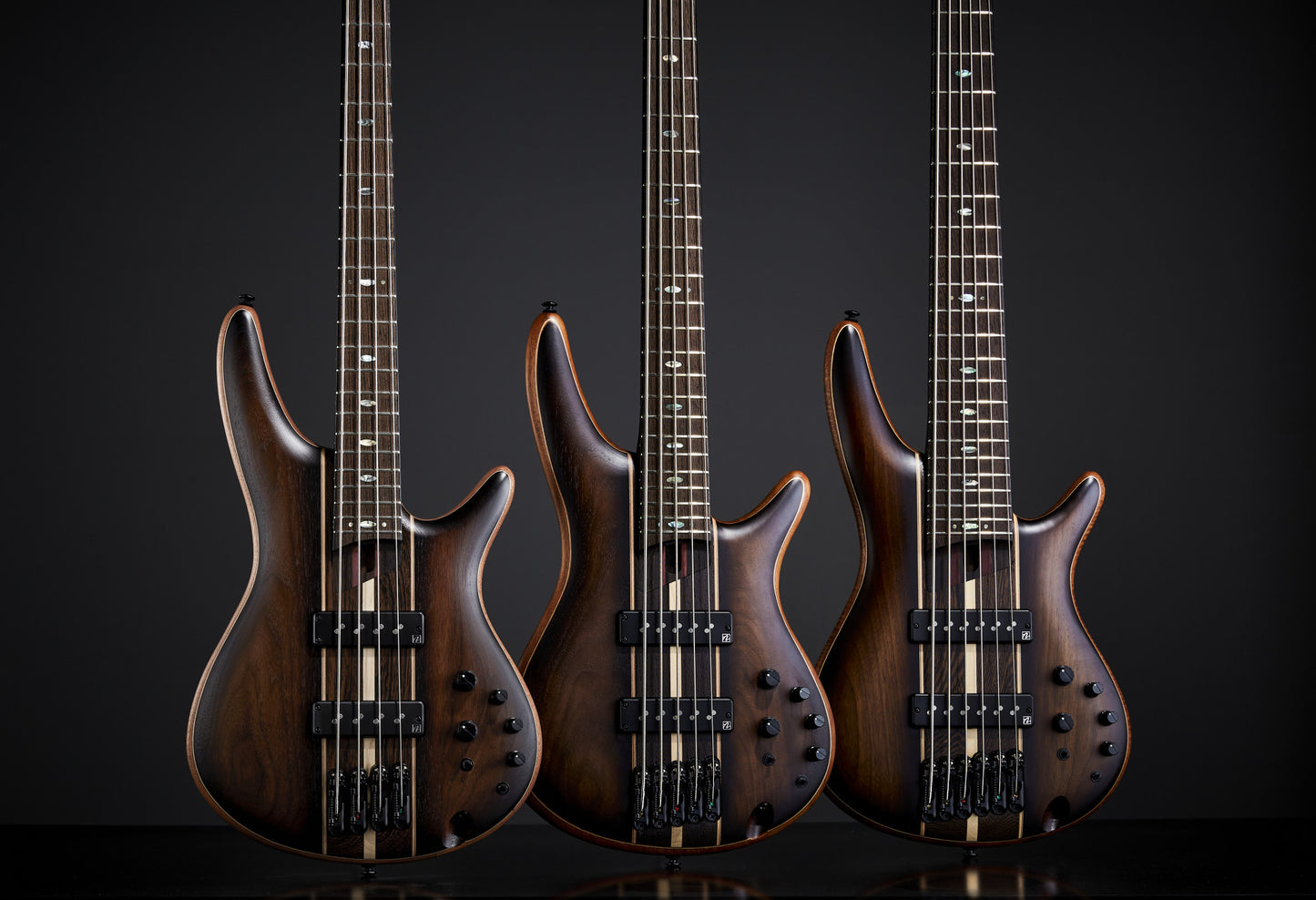 IBANEZ Premium SR Electric Bass 6-String - Dual Mocha Burst Flat + Gig Bag