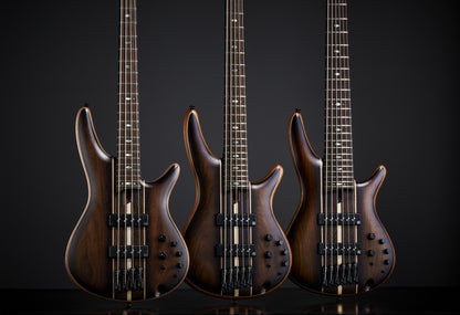 IBANEZ Premium SR Electric Bass 6-String - Dual Mocha Burst Flat + Gig Bag