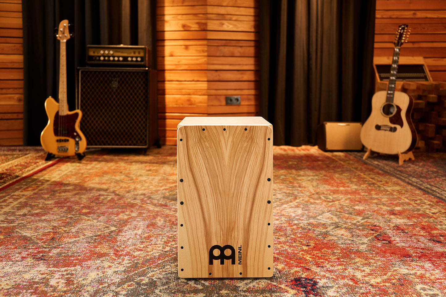 MEINL Percussion Snarecraft Series Snare Cajon 100 - Heart Ash