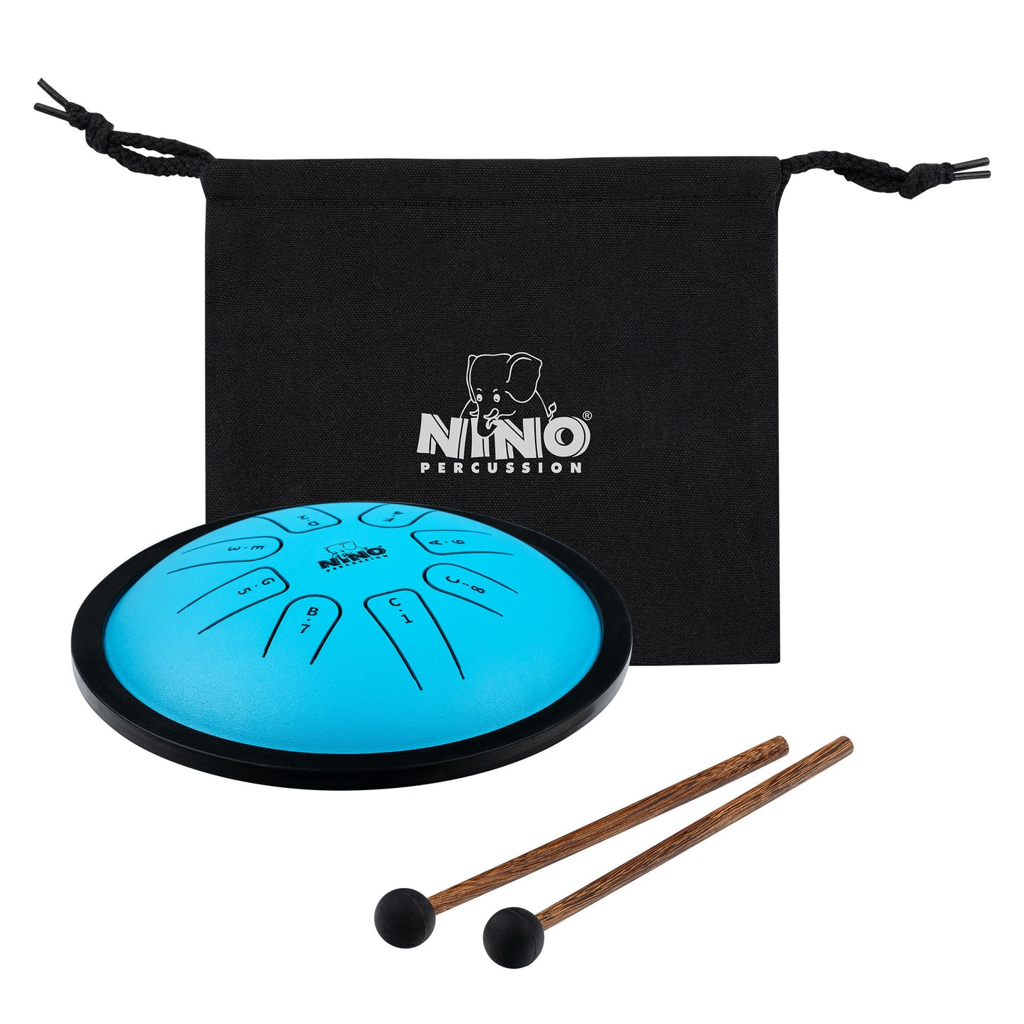 NINO Percussion Steel Tongue Drum - Blue