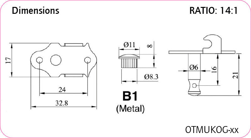ORTEGA Open Gear Ukulele Tuning Machines - Chrome