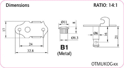 ORTEGA Open Gear Ukulele Tuning Machines - Gold