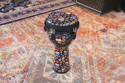 MEINL Percussion Jumbo Djembe Synthetic Head 10" - Day Of The Dead