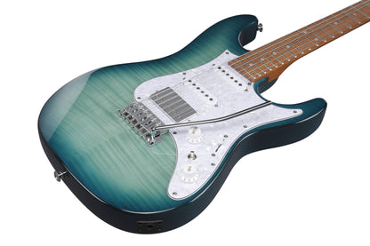 IBANEZ AZ Electric Guitar 6-String - Transparent Turquoise Burst