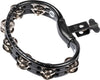MEINL Percussion Traditional Mountable ABS Series Molded ABS Tambourine - schwarz/vernickelte Stahl Jingles