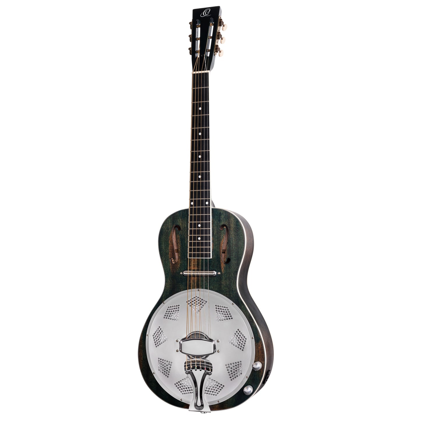 ORTEGA Americana Series Resonatorgitarre 6 String - Distressed Denim Matte / Chrom HW