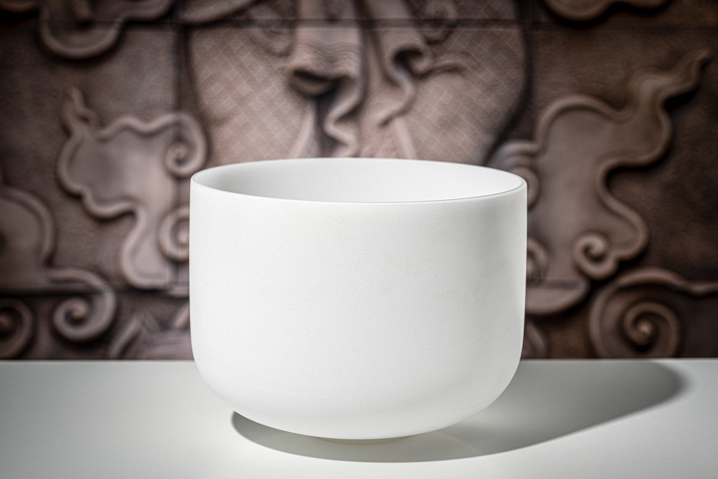 MEINL Sonic Energy White-Frosted Crystal Singing Bowl 12" - C4/Root Chakra/432 Hz