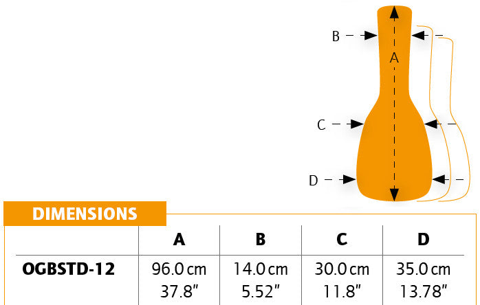 ORTEGA Economy Series 1/2 Classical-Guitar-Bag - Orange/Black