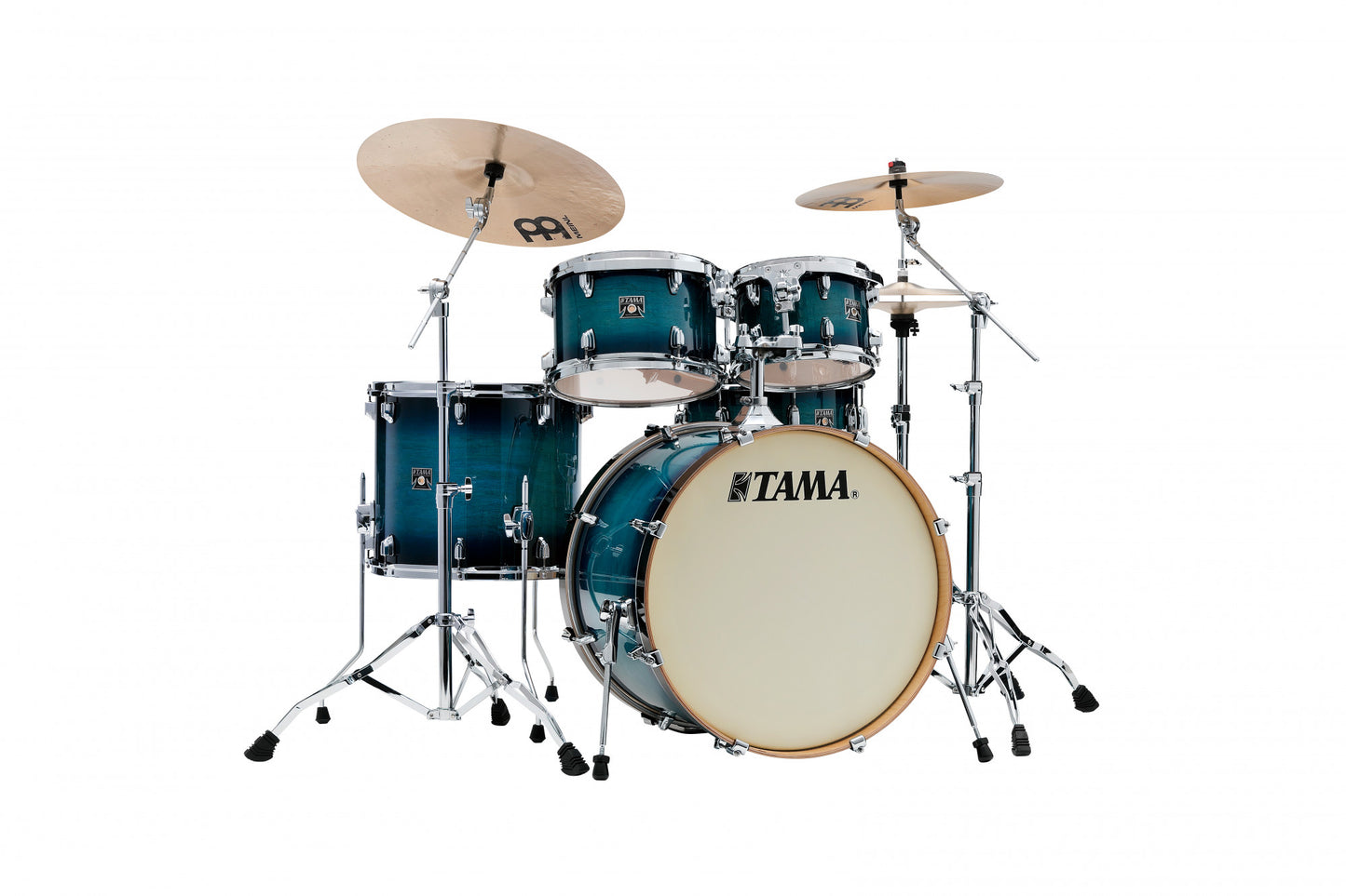TAMA Superstar Classic Drum Set 5 teilig - Blue Lacquer Burst/Chrom HW + SM5W Hardware Kit