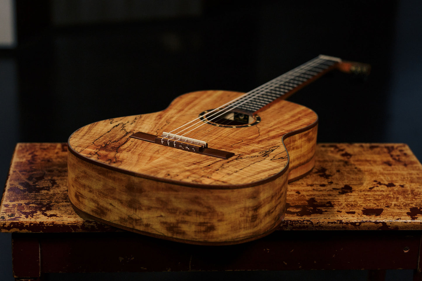 ORTEGA The Private Room 4/4 Konzertgitarre 6-String - Spalted Maple Natur + Gigbag