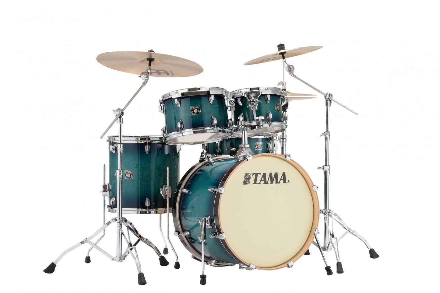 TAMA Superstar Classic Drum Set 5 teilig - Blue Lacquer Burst/Chrom HW + SM5W Hardware Kit
