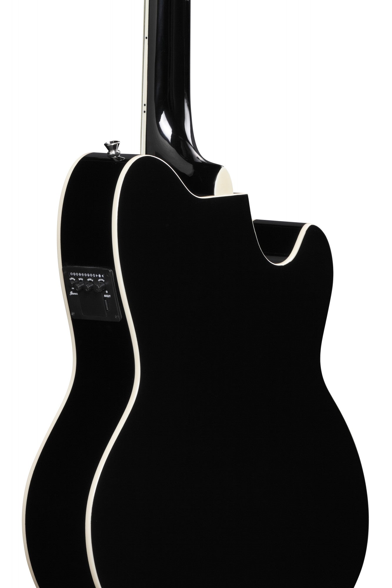 IBANEZ Talman Akustikgitarre Doppel Cutaway Preamp 6 String Lefty - black