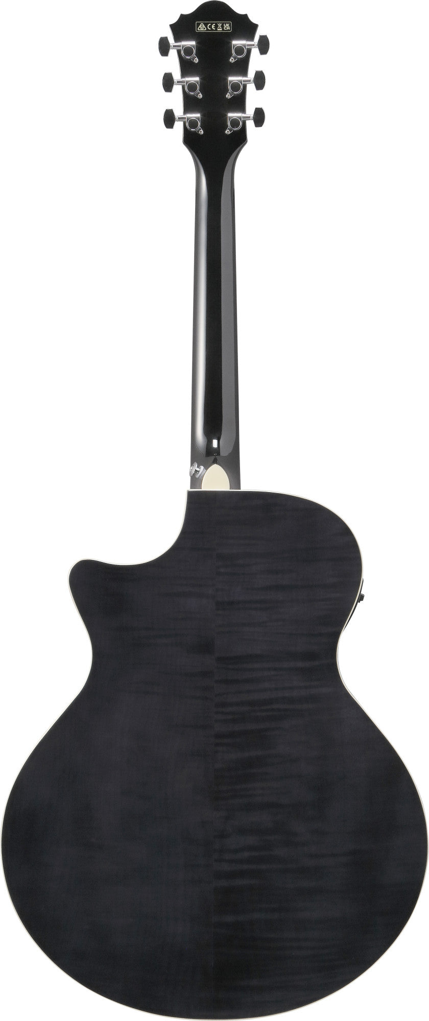IBANEZ AE Acoustic Guitar 6-String - Transparent Black High Gloss