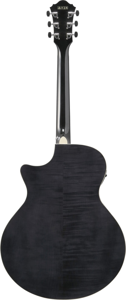 IBANEZ AE Acoustic Guitar 6-String - Transparent Black High Gloss