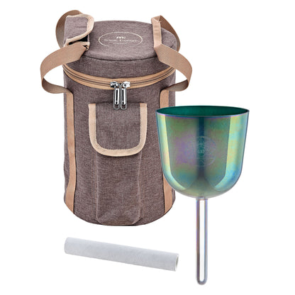 Meinl Sonic Energy 4.25" Essence Solfeggio Crystal Singing Bowl Fa 639 Hz, Indigoblau
