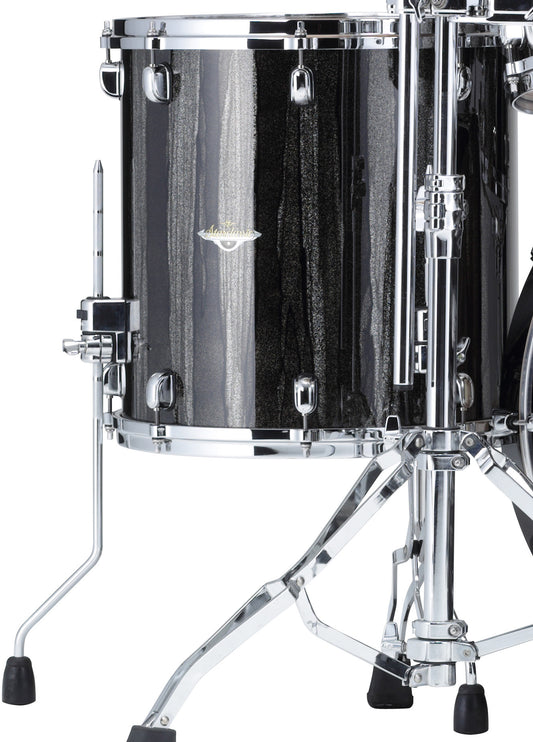 TAMA Starclassic Maple Lacquer Floor Tom 16" x 16" - Black Clouds & Silver Linings/Chrom HW