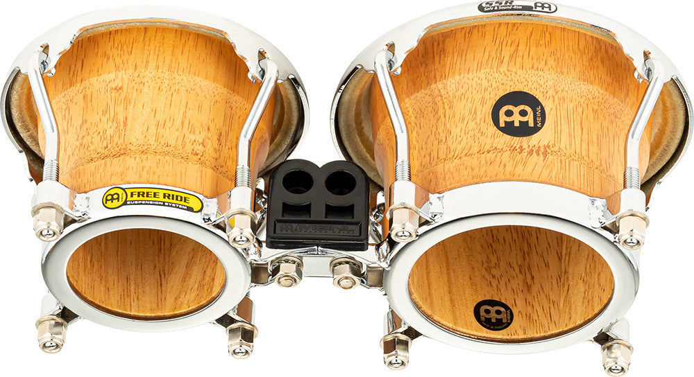 MEINL Percussion Free Ride Mini Holzbongos - Super Natural 3 1/2" MACHO & 4 1/4" HEMBRA