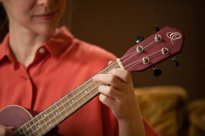 ORTEGA Earth Series Concert Ukulele 4 String - Raspberry Red