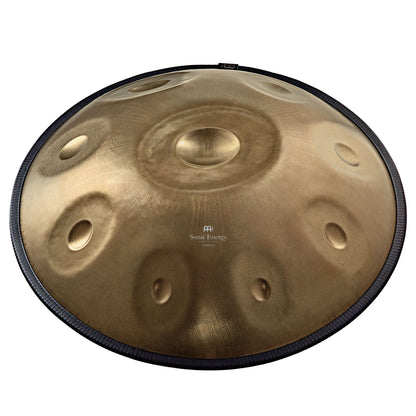 MEINL Sonic Energy Sensory Handpan Stainless Steel C# Minor 9 Notes 432 Hz - Vintage Gold
