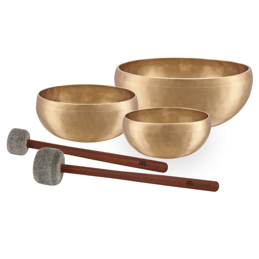MEINL Sonic Energy Cosmos Series Basic Therapy Singing Bowl Set 5 pcs - 800/1000/2000g + Mallets