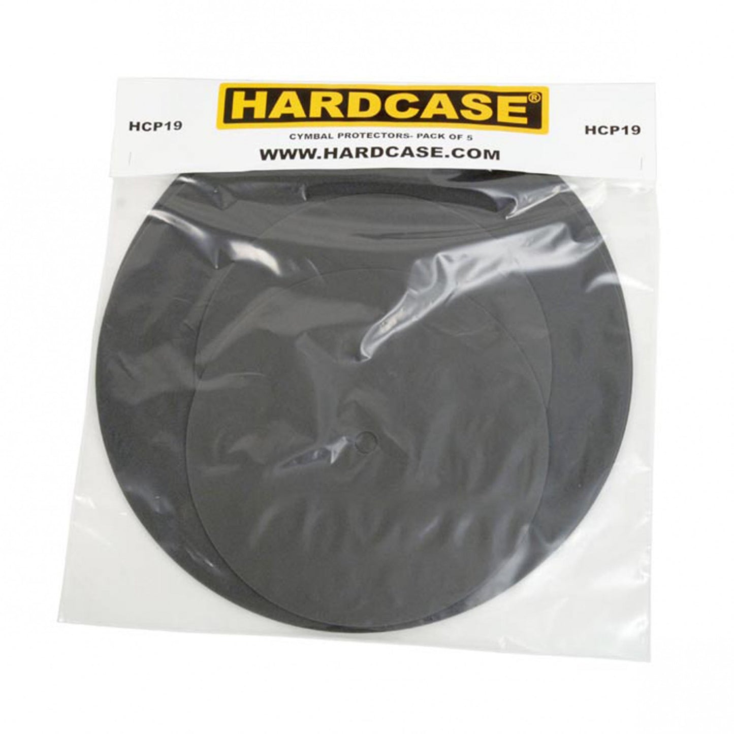 HARDCASE Beckenschoner für Cymbal Case 2 x 12" & 3 x 19" - 5 Stück